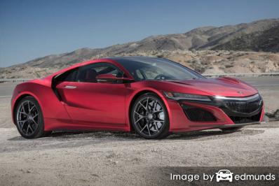 Insurance rates Acura NSX in Irvine