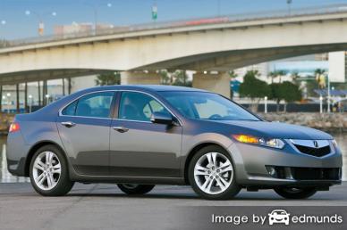 Insurance rates Acura TSX in Irvine