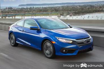 Insurance rates Honda Civic in Irvine