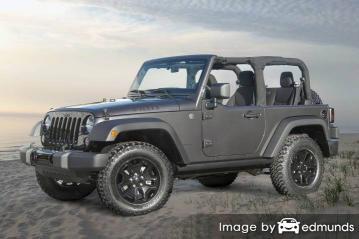 Insurance quote for Jeep Wrangler in Irvine