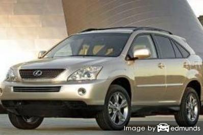 Insurance rates Lexus RX 400h in Irvine