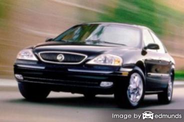 Insurance rates Mercury Sable in Irvine