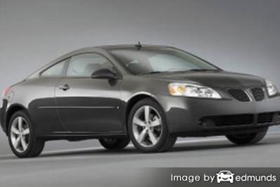 Insurance rates Pontiac G6 in Irvine