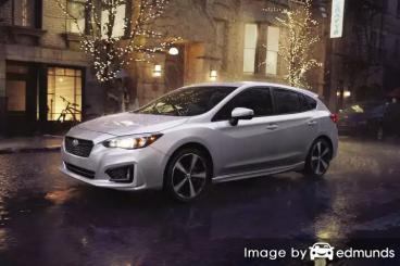 Insurance rates Subaru Impreza in Irvine